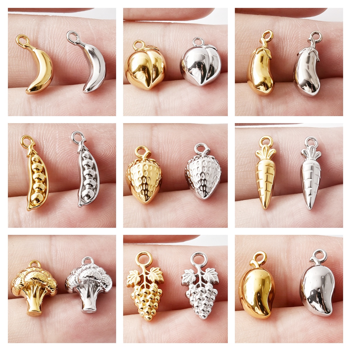 Women'S Accessories Mango - 7 szt. Zawieszki w kształcie owoców: