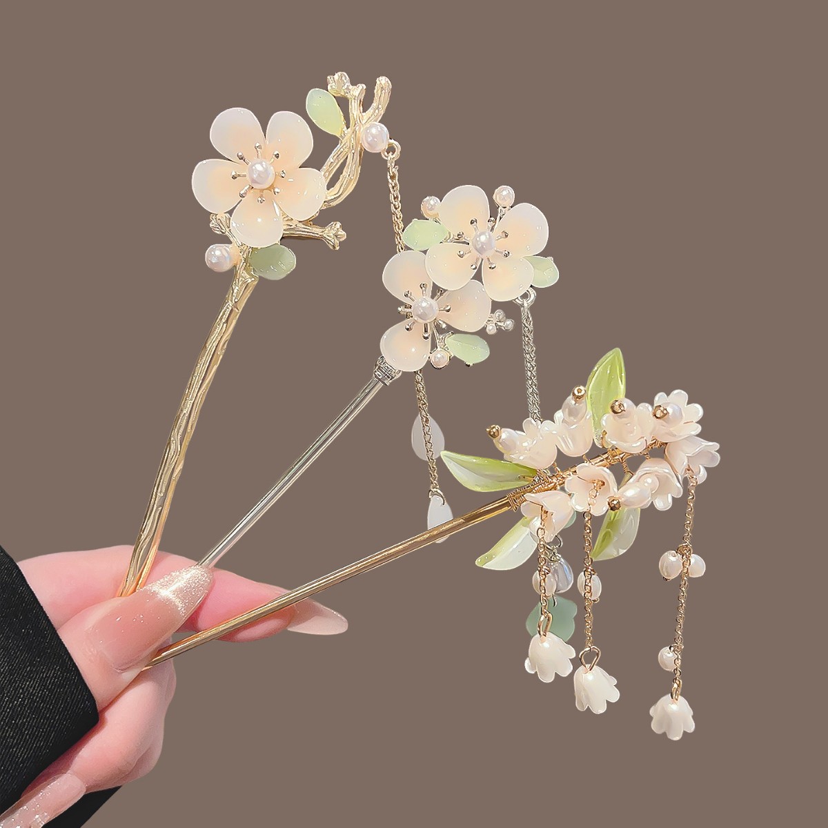 Hair Fork Stick - Wstążki do włosów w stylu vintage