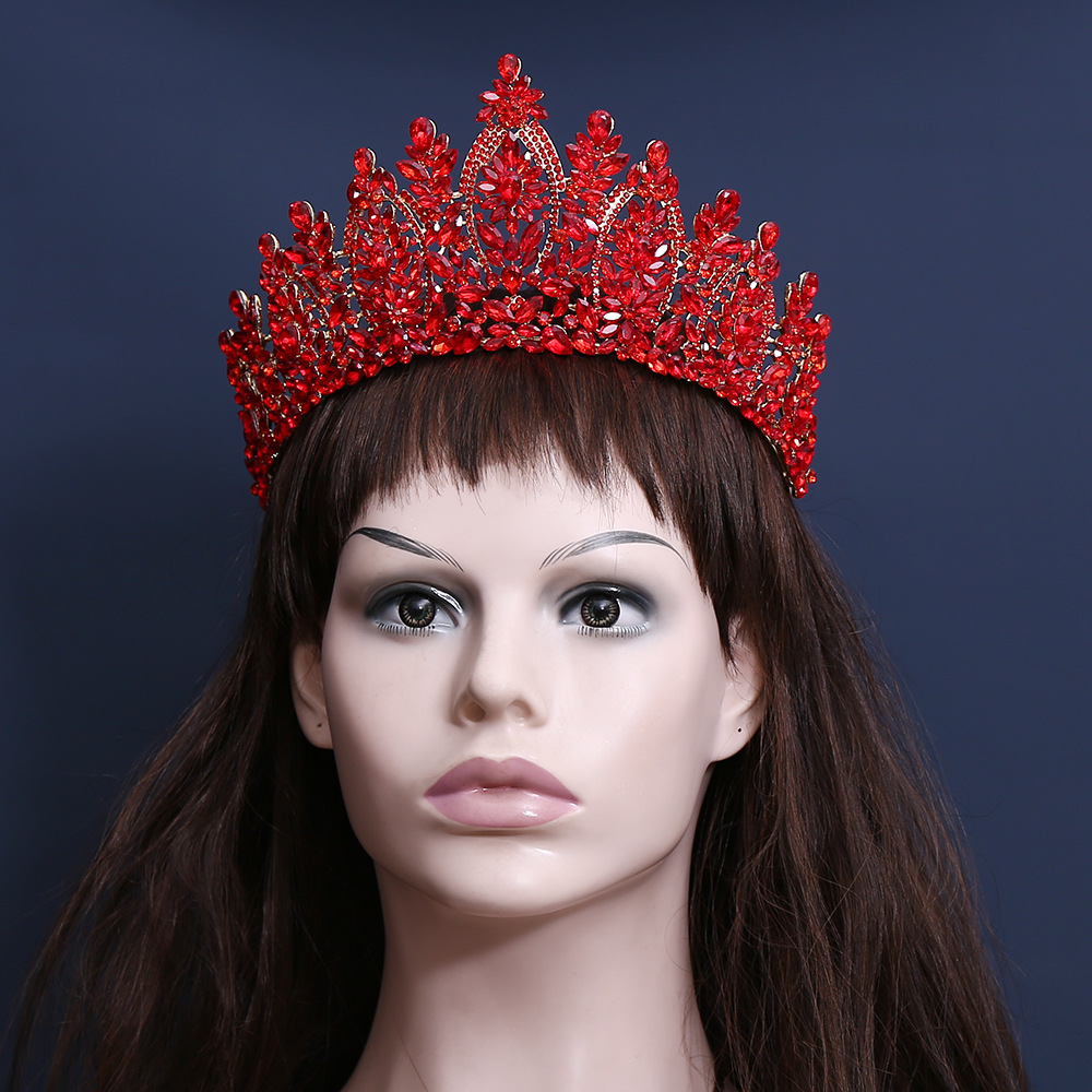 Women Accessories For Wedding - Barokowa europejsko-amerykańska korona ślubna, tiara, ozdoba