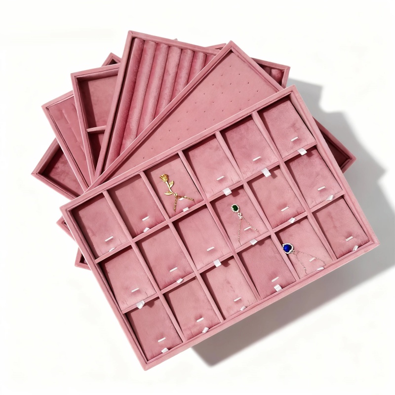 Women Accessories Drawer - Aksamitne tacki na biżuterię do szuflad,