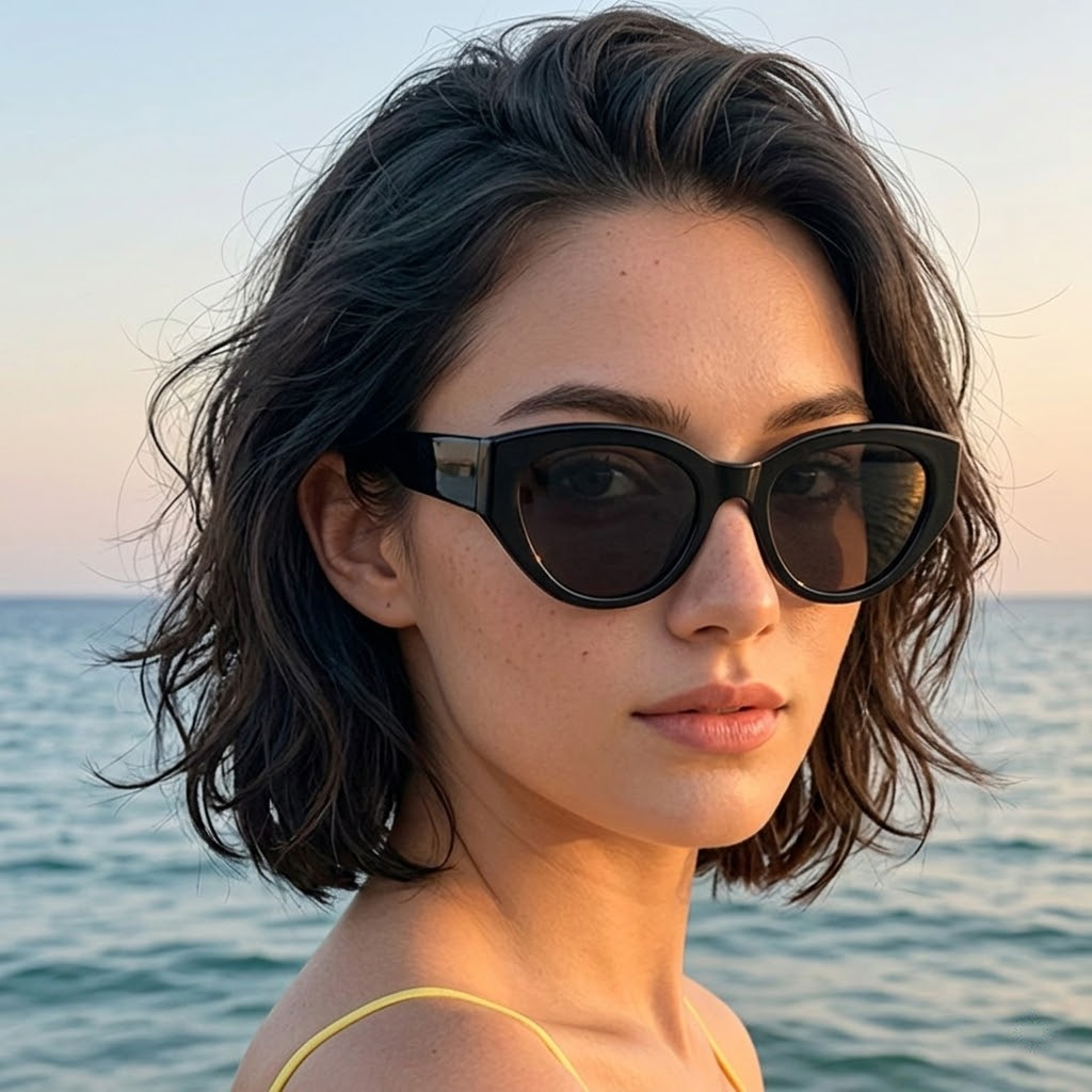 Women Accessories Brands - Damskie Męskie Klasyczne Okulary Przeciwsłoneczne Kocie