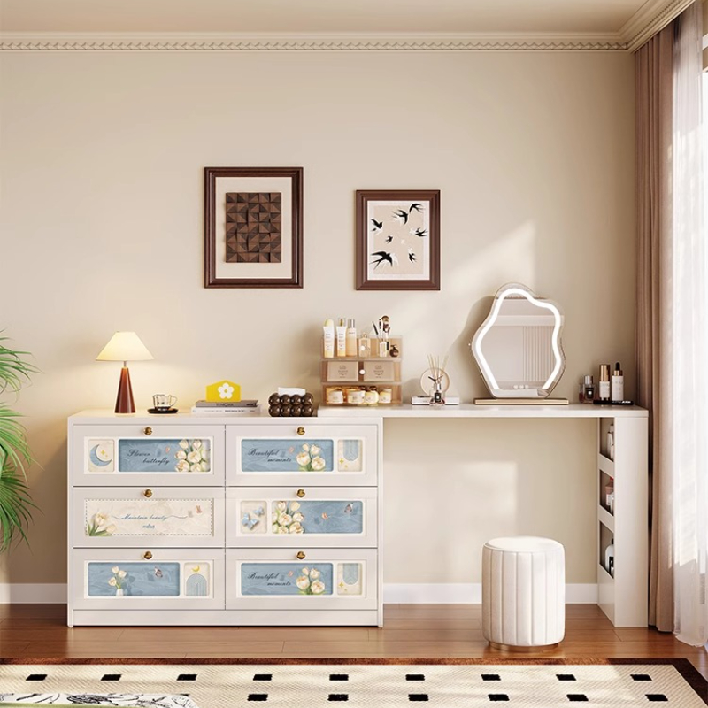 Women Accessories Drawer - Lekkie krzesła damskie Toaletki Lustro do