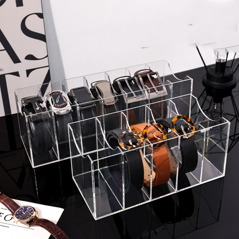 Women Accessories Drawer - Skórzane pudełko do przechowywania pasków, organizer