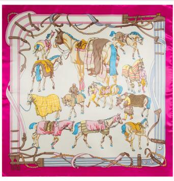 Women Accessories Brands - 90cm War Horse Belt Square Scarf