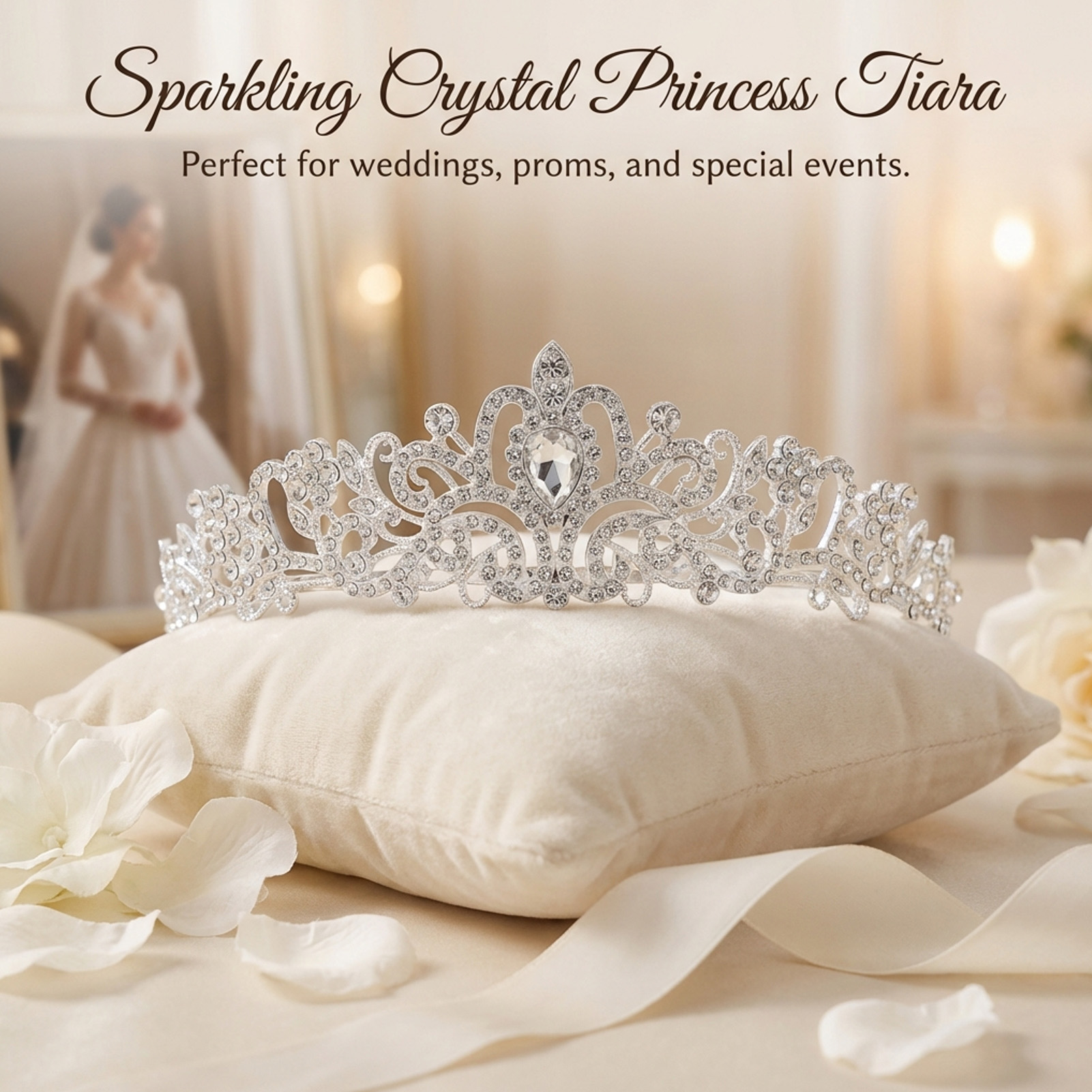 Elegancka korona ślubna, błysz – Women'S Accessories And Jewelry recenzja i cena