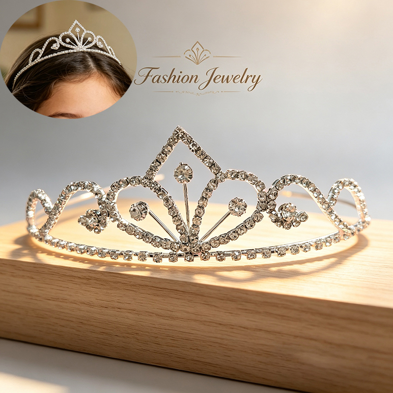 Srebrna Korona Ślubna z Cyrkon – Women Accessories For Wedding recenzja i cena
