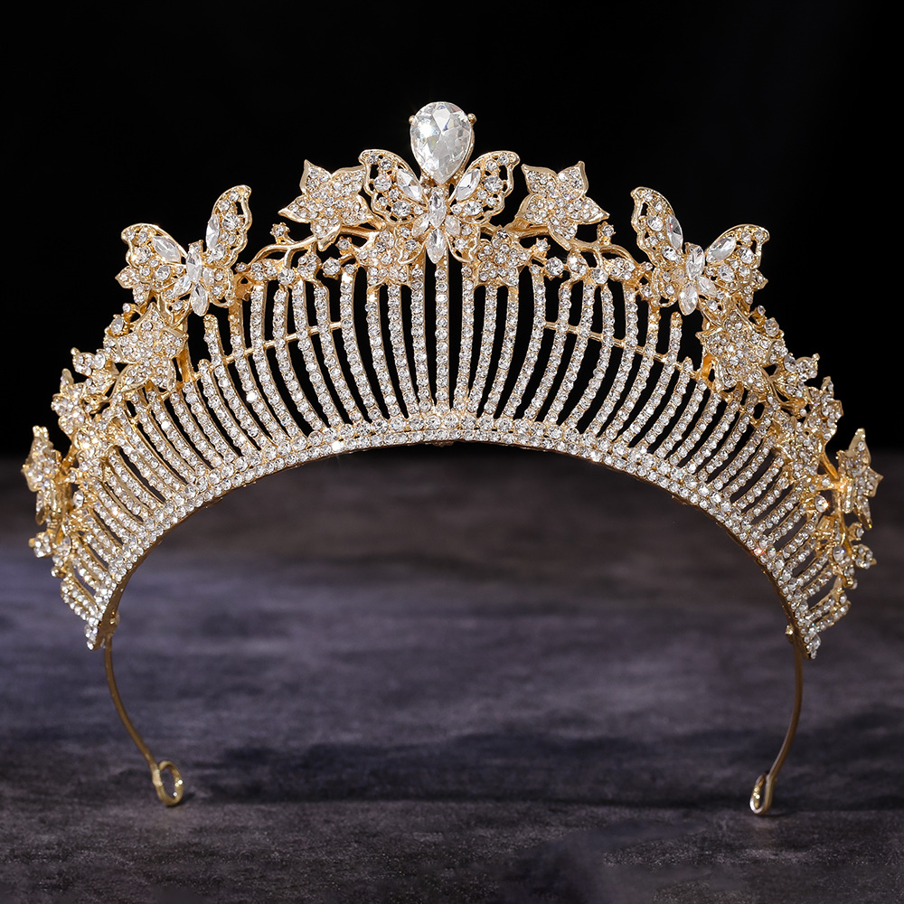 Aluminiowa korona lotosu jako  – Women Accessories For Wedding recenzja i cena