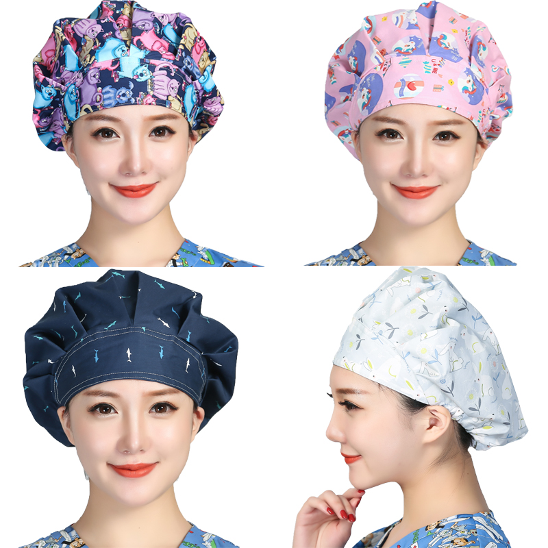 Bouffant Scrubs czapki Cartoon – Women'S Work Accessories recenzja i cena