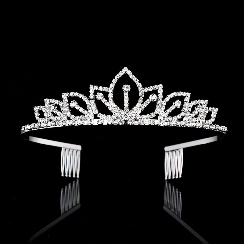 Srebrna Korona z Błyszczącymi  – Women Accessories For Wedding recenzja i cena