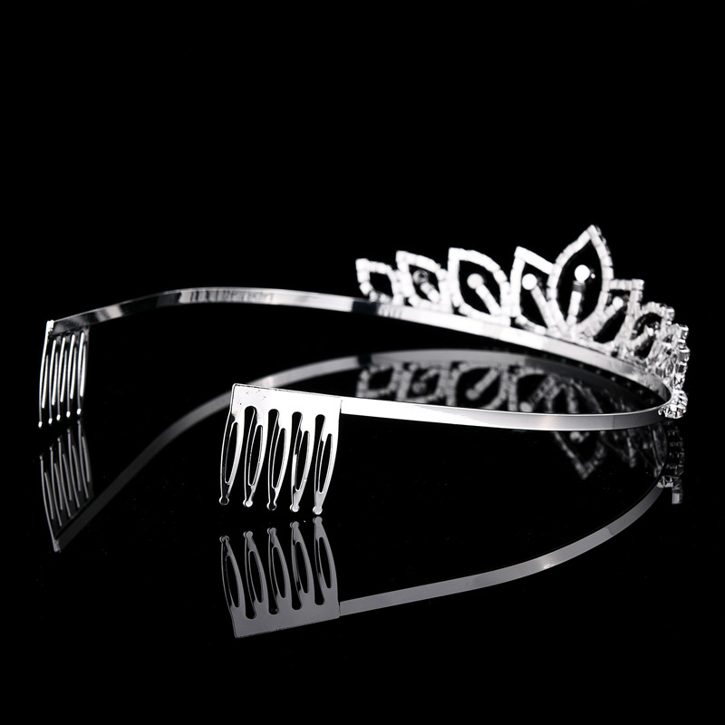 Srebrna Korona z Błyszczącymi  – Women Accessories For Wedding recenzja i cena