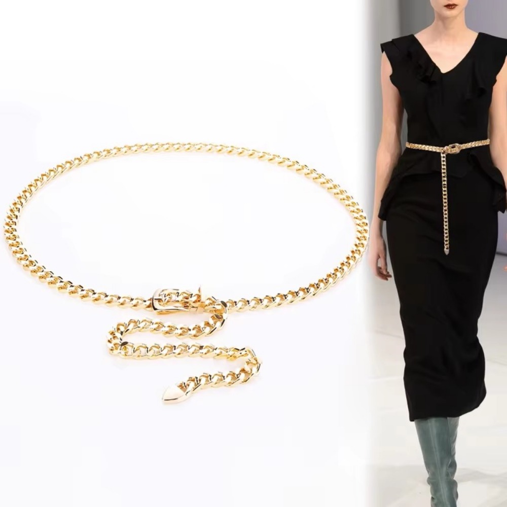 Proste metalowe paski łańcuszk – Women'S Jeans Accessories Chain recenzja i cena