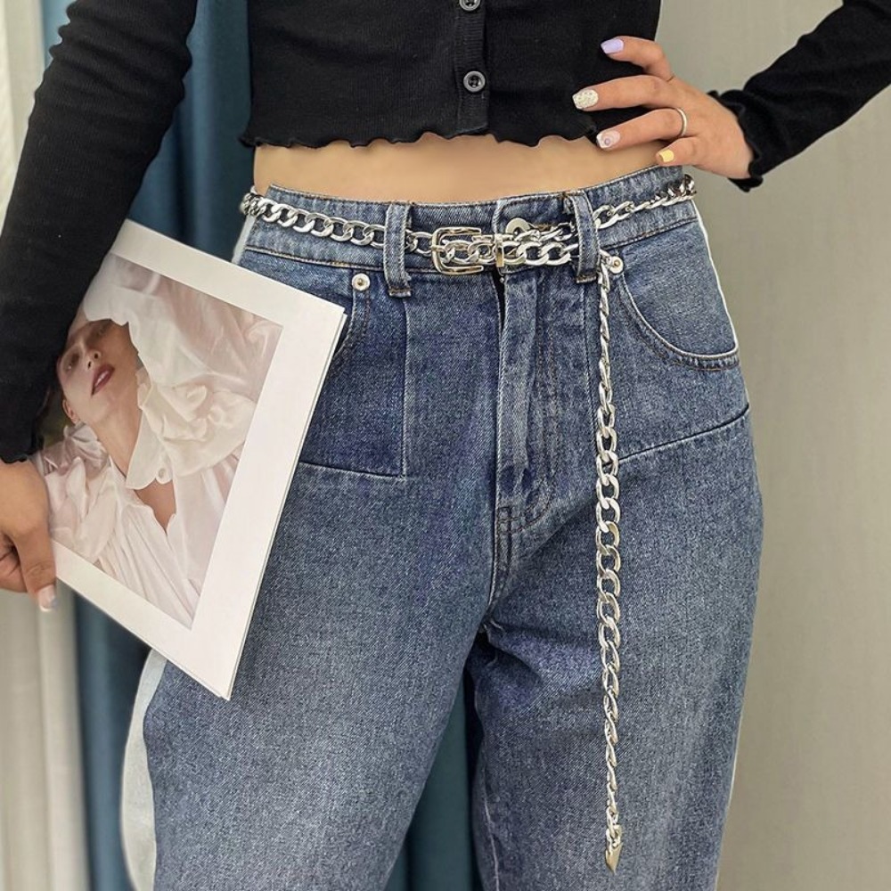 Proste metalowe paski łańcuszk – Women'S Jeans Accessories Chain recenzja i cena