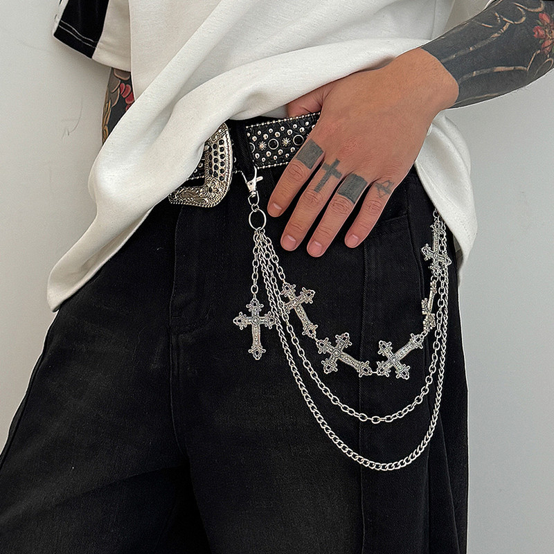 Modny Punk Metalowy Łańcuszek  – Women'S Jeans Accessories Chain recenzja i cena