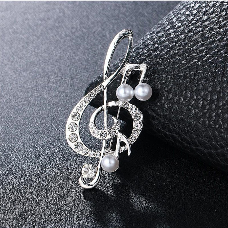 1Pc Eleganckie broszki z nutam – Women'S Accessories Gift Ideas recenzja i cena