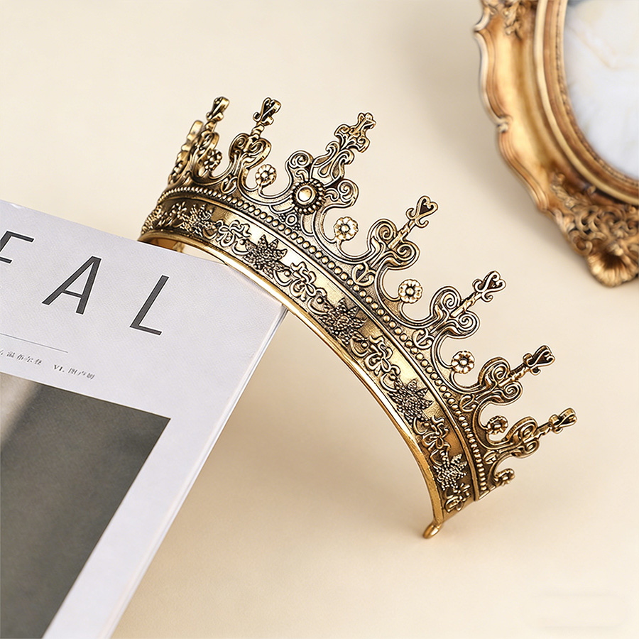 Vintage Barokowa Brązowa Tiara – Queen Accessories recenzja i cena